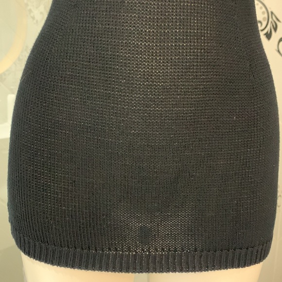 Made in 🇬🇷VTG 90’ Knitted Black Tank Top - Picture 13 of 14